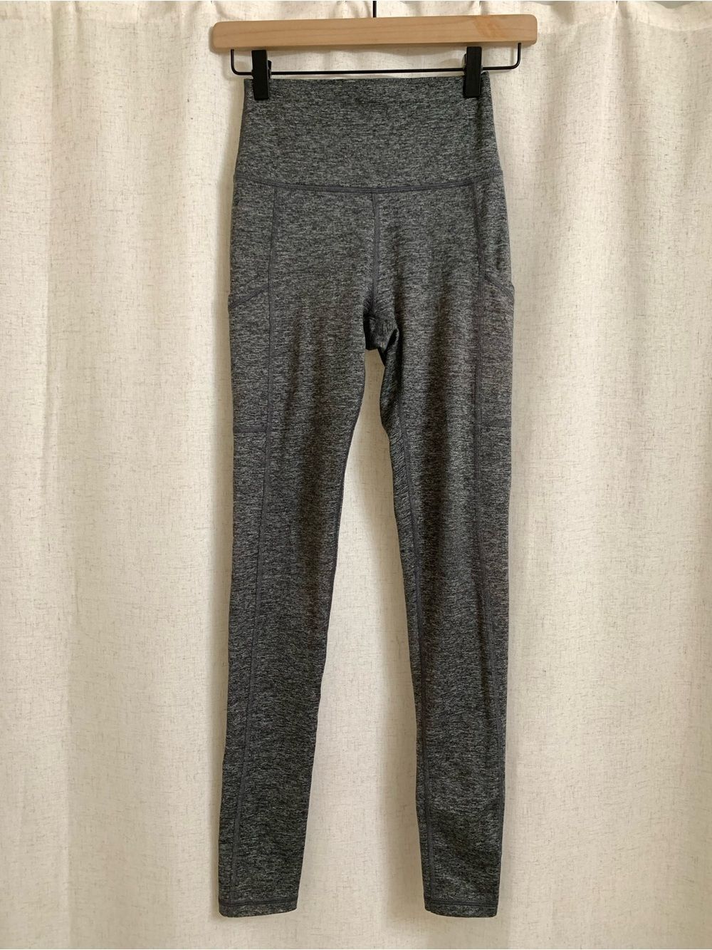 OFFLINE by aerie Warm Up Tall High-Waist Heather Gray Seamless Pocket Leggings S